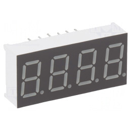 Afișaj LED 7 Segmente 9,2mm 4 Digits Galben-Verde | Electronic-mag.ro | Componente Electronice