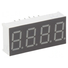 Afişaj LED 7 Segmente 9.2mm 4 Digits Roșu | Electronic-mag.ro | Componente Electronice