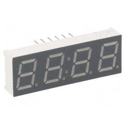 Afișaj LED 7 Segmente 9,9mm 4 Digiti Galben-Verde | Electronic-mag.ro | Componente Electronice