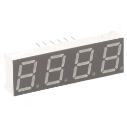 Afișaj LED 7 Segmente 10mm 4 Digite Galben-Verde | Electronic-mag.ro | Componente Electronice