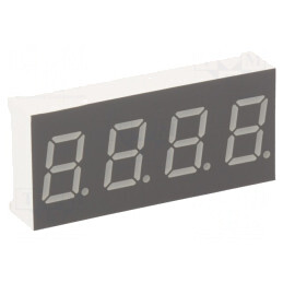 Afișaj LED 7 segmente roșu 4 caractere | Electronic-mag.ro | Componente Electronice