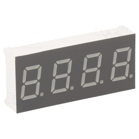 Afișaj LED 7 segmente roșu 4 caractere | Electronic-mag.ro | Componente Electronice