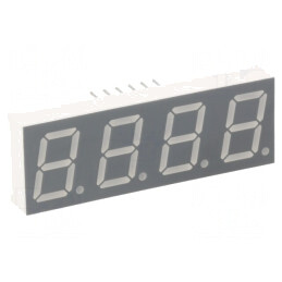Afişaj LED 7 Segmente 13,2mm 4 Digiti Roşu | Electronic-mag.ro | Componente Electronice