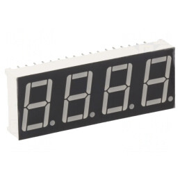 Afişaj LED 7 Segmente 14.2mm 4 Digiti Galben-Verde | Electronic-mag.ro | Componente Electronice