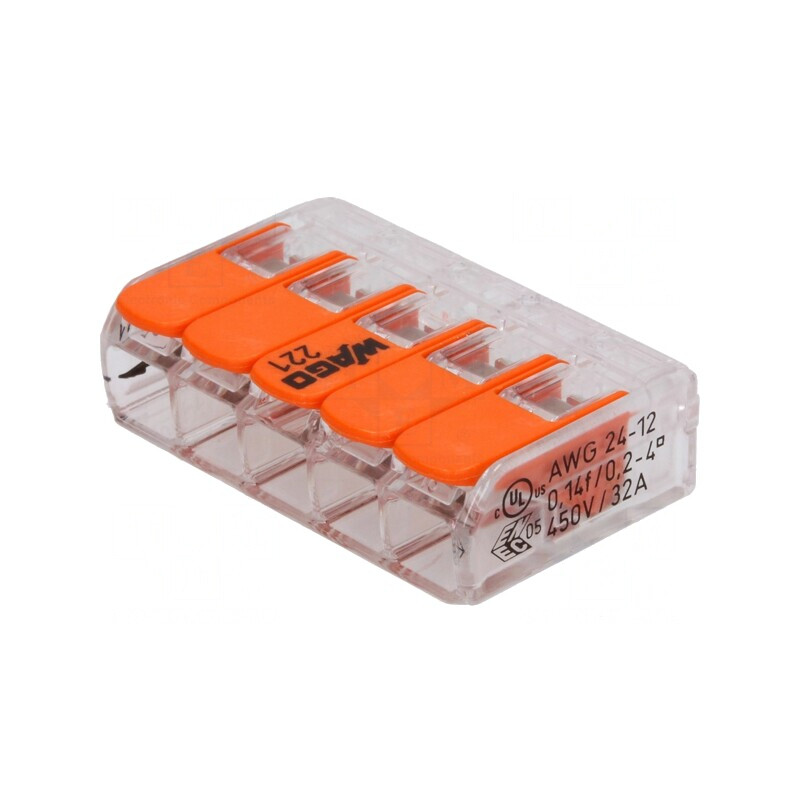 Bornă cu Arc 0,2÷4mm2 450V 32A Cu Eliberare Rapidă | Electronic-mag.ro | Componente Electronice Bornă cu Arc 0,2÷4mm2 450V 32A Cu Eliberare Rapidă | Electronic-mag.ro | Componente Electronice