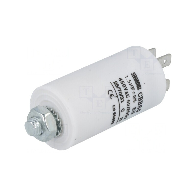 Condensator pentru motoare 1.5uF 450V | Electronic-mag.ro | Componente Electronice