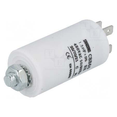 Condensator pentru motoare 1.5uF 450V | Electronic-mag.ro | Componente Electronice