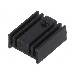 Radiator Extrudat cu Aripioare SOT32 Negru 15mm x 12mm | Electronic-mag.ro | Componente Electronice
