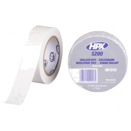 Bandă Electroizolantă Albă 19mm x 10m | Electronic-mag.ro | Componente Electronice