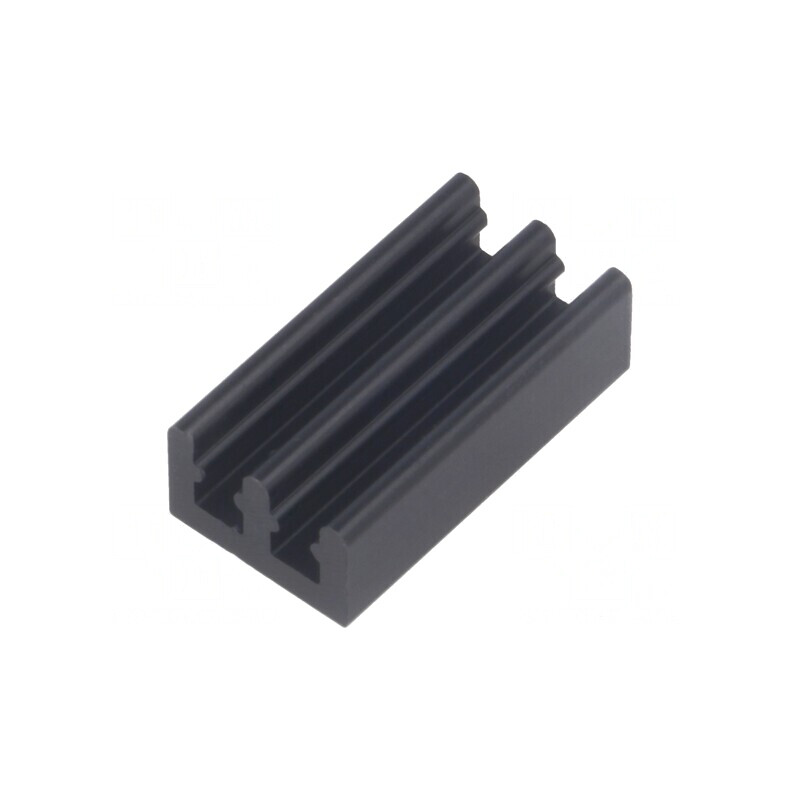 Radiator Aluminiu Negru 19x10x6mm 36K/W | Electronic-mag.ro | Componente Electronice