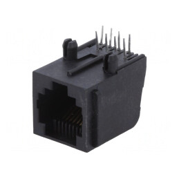 Soclu RJ45 Cat 5 8p8c în unghi | Electronic-mag.ro | Componente Electronice