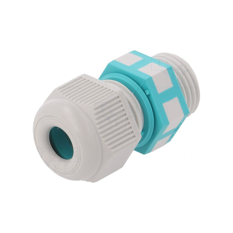 Garnitură de etanșare M16 IP68 poliamidă gri | Electronic-mag.ro | Componente Electronice