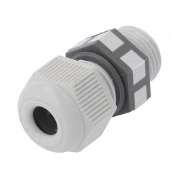 Garnitură de etanșare PG9 gri poliamidă IP68 | Electronic-mag.ro | Componente Electronice