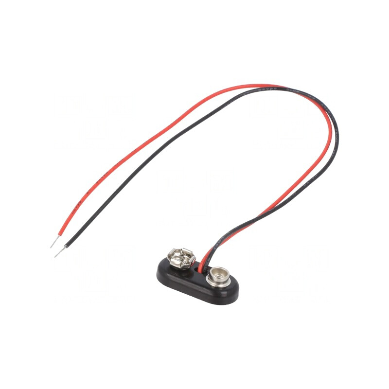 Conector Baterie 6F22 cu Cabluri 150mm | Electronic-mag.ro | Componente Electronice