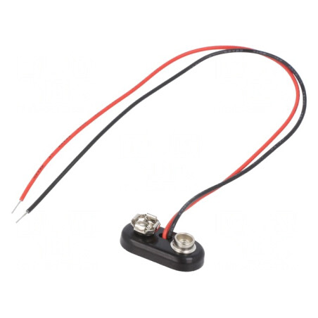 Conector Baterie 6F22 cu Cabluri 150mm | Electronic-mag.ro | Componente Electronice