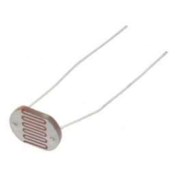 Fotorezistor; 200mW; 5÷10kΩ; 560nm; THT; ØLED: 12mm; 200VDC