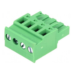 Regletă de Conexiuni Deconectabilă 5,08mm 4 Piste Unghi | Electronic-mag.ro | Componente Electronice