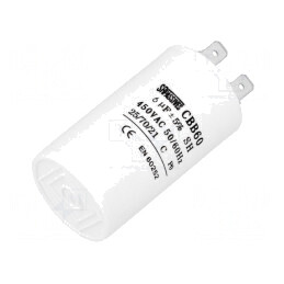 Condensator pentru Motoare 6uF 450V Ø35x60mm | Electronic-mag.ro | Componente Electronice