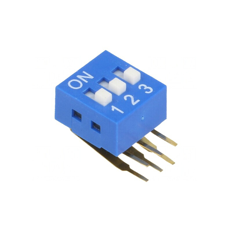 Comutator DIP-SWITCH 3 Secţiuni ON-OFF 0,05A 12VDC | Electronic-mag.ro | Componente Electronice