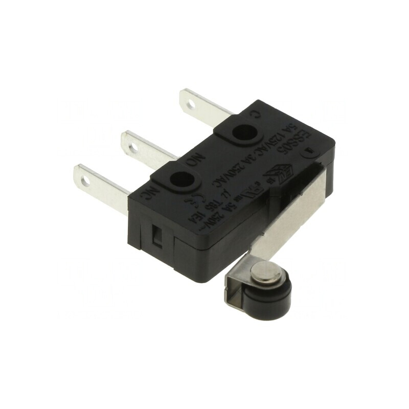 Microîntrerupător cu Manetă și Rulou 3A/250VAC | Electronic-mag.ro | Componente Electronice