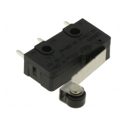 Microîntrerupător cu Manetă și Rolă 3A/250VAC | Electronic-mag.ro | Componente Electronice