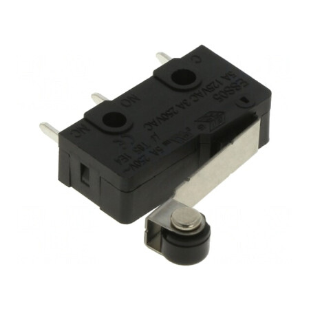 Microîntrerupător cu Manetă și Rolă 3A/250VAC | Electronic-mag.ro | Componente Electronice
