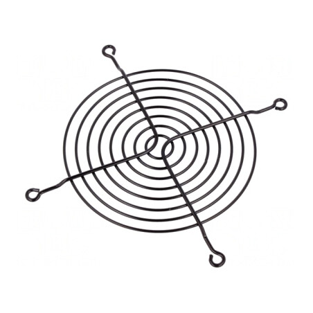 Protecție metalică neagră 127x127mm cu șuruburi | Electronic-mag.ro | Componente Electronice