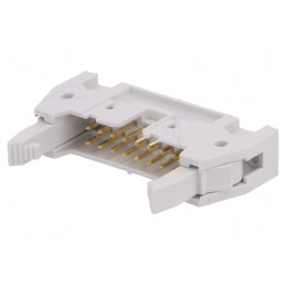 Soclu IDC 16P cu Ejector 2.54mm THT | Electronic-mag.ro | Componente Electronice
