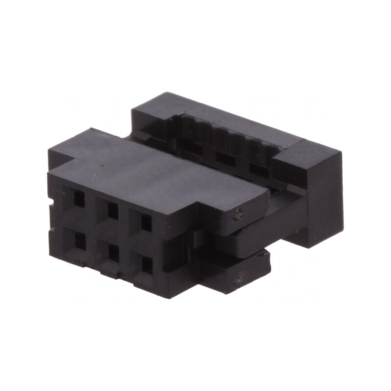 Mufă IDC Mamă 6 PIN fără Presare Cablu 1mm Auriu | Electronic-mag.ro | Componente Electronice
