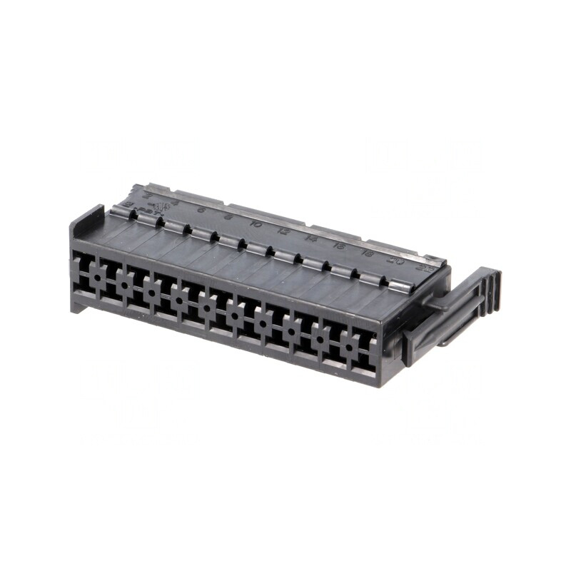 Conector cablu-cablu JPT mamă negru 22 PIN | Electronic-mag.ro | Componente Electronice