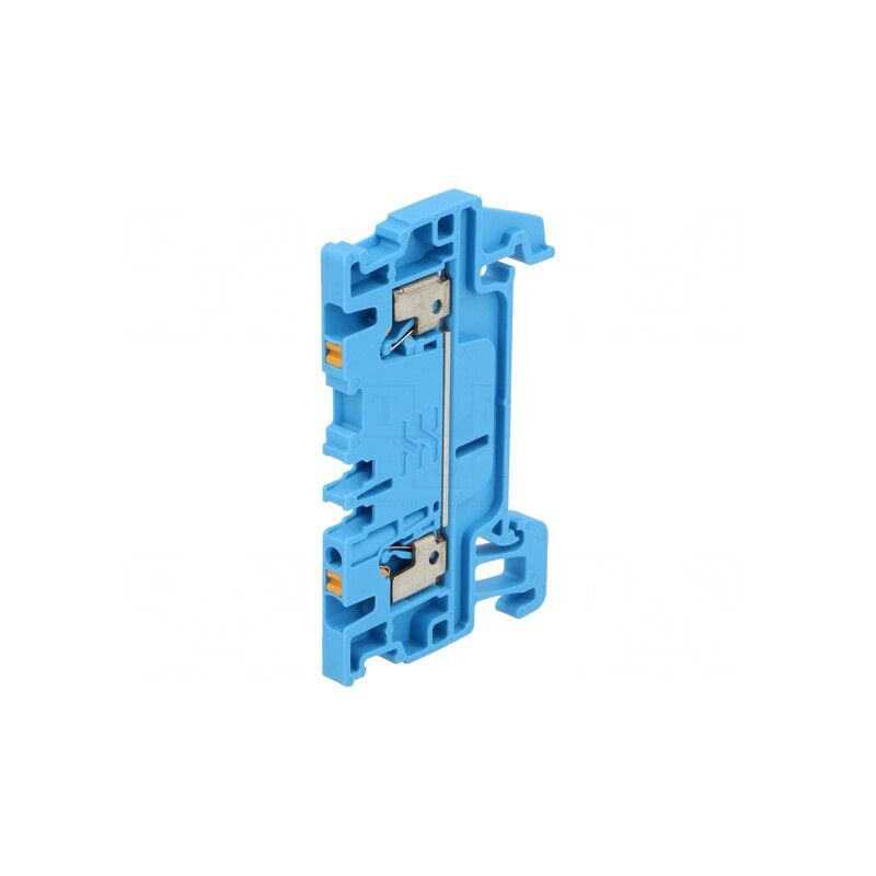 Conector Șină 1.5mm2 2 Borne Albastru Wemid | Electronic-mag.ro | Componente Electronice