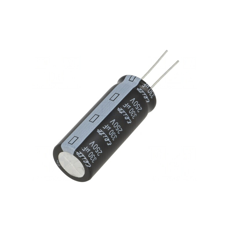 Condensator Electrolitic THT 330uF 250V 18x45mm | Electronic-mag.ro | Componente Electronice