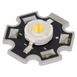 LED Putere 1W Alb Cald 130° 110-120lm Proeon