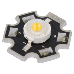 LED Putere 1W Alb Cald 130° 110-120lm Proeon | Electronic-mag.ro | Componente Electronice