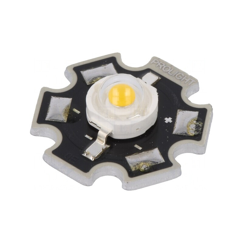LED Putere 1W Alb Cald 130° 110-120lm Proeon | Electronic-mag.ro | Componente Electronice