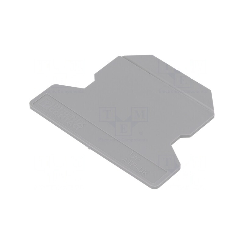Placă de Separare Gri Poliamidă UK2.5/UK4/UK6 | Electronic-mag.ro | Componente Electronice