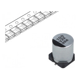 Condensator Hibrid SMD 100uF 35V±20% ESR 35mΩ | Electronic-mag.ro | Componente Electronice