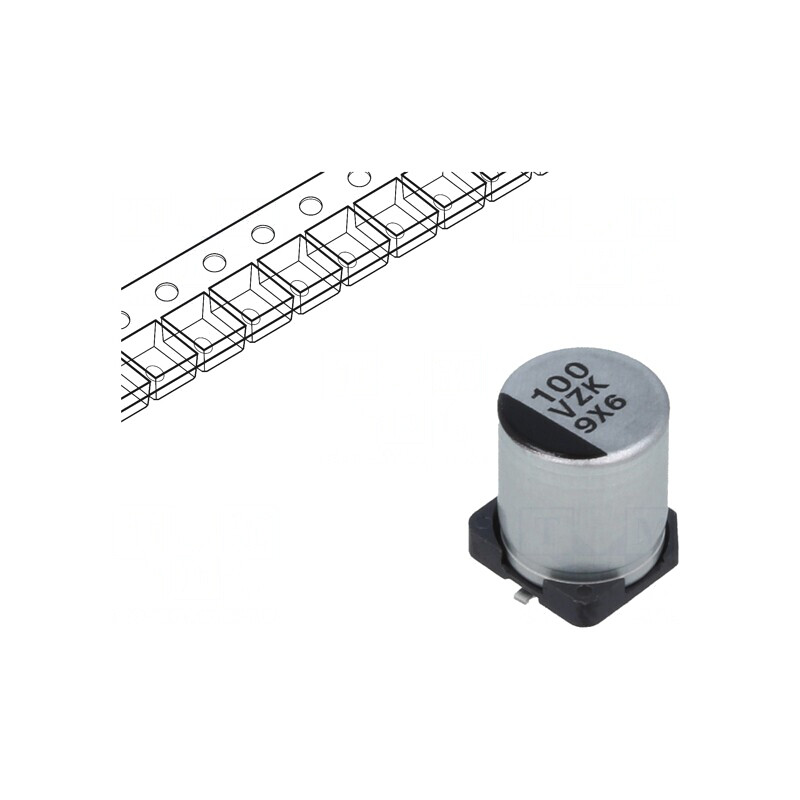 Condensator Hibrid SMD 100uF 35V±20% ESR 35mΩ | Electronic-mag.ro | Componente Electronice Condensator Hibrid SMD 100uF 35V±20% ESR 35mΩ | Electronic-mag.ro | Componente Electronice