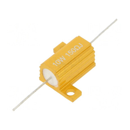 Rezistor bobinat cu radiator 150Ω 10W ±5% | Electronic-mag.ro | Componente Electronice