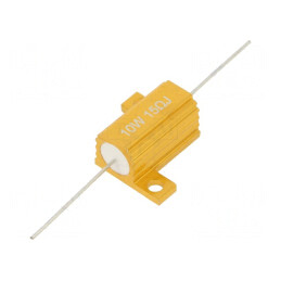 Rezistor Bobinat 15Ω 10W ±5% Cu Radiator | Electronic-mag.ro | Componente Electronice