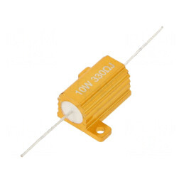 Rezistor Bobinat cu Radiator 330Ω 10W ±5% | Electronic-mag.ro | Componente Electronice