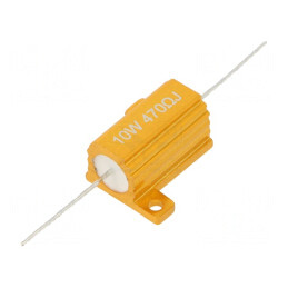 Rezistor Bobinat cu Radiator 470Ω 10W 5% 30ppm/°C | Electronic-mag.ro | Componente Electronice