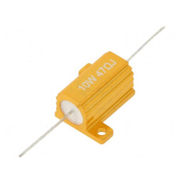 Rezistor Bobinat cu Radiator 47Ω 10W ±5% | Electronic-mag.ro | Componente Electronice