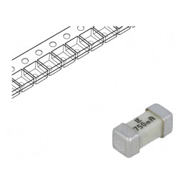 Siguranță Ultra-Rapidă 750mA SMD 125V