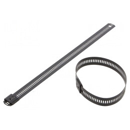 Colier de Strângere Oțel Inoxidabil 200mm x 12mm AISI 304 | Electronic-mag.ro | Componente Electronice
