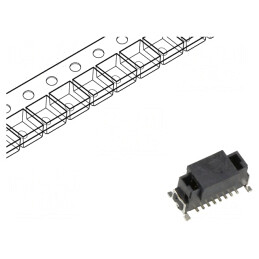 Conector PCB-PCB Tată 12 Pin 1.27mm SMT Archer Kontrol