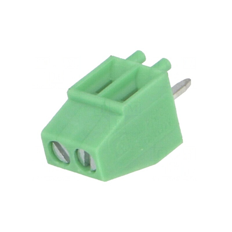 Regletă de conexiuni PCB 90° 2,54mm 2 piste 6A | Electronic-mag.ro | Componente Electronice