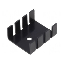Radiator extrudat negru 30mm x 25.4mm TO202 TO220 | Electronic-mag.ro | Componente Electronice