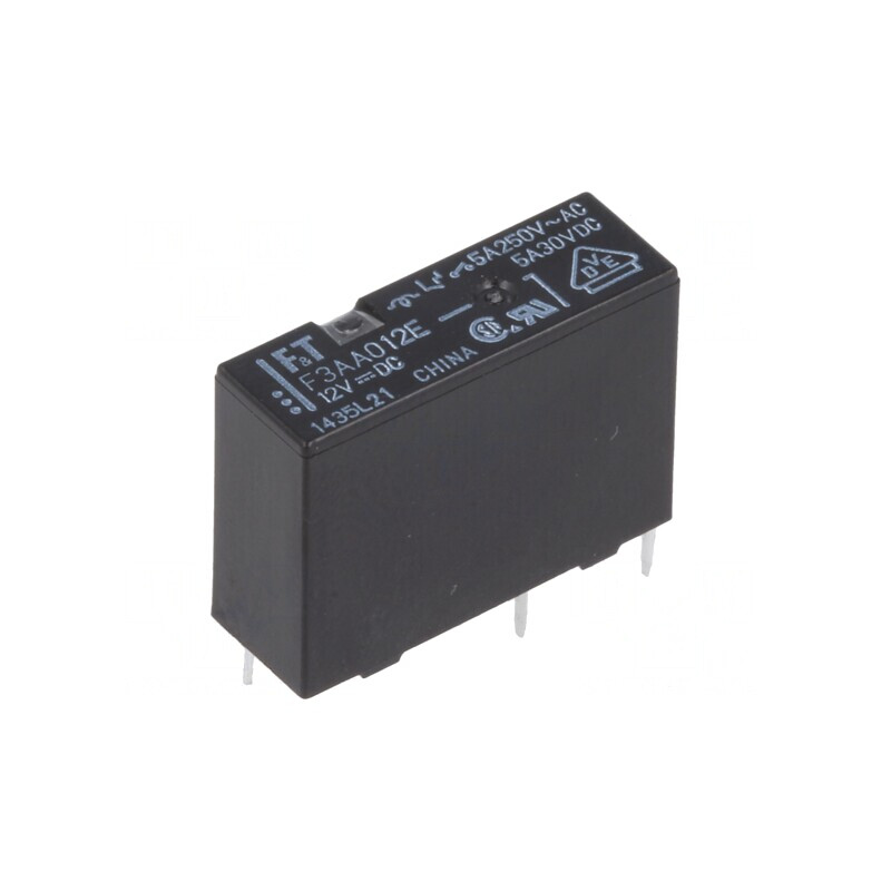 Releu Electromagnetic SPST-NO 12VDC 5A | Electronic-mag.ro | Componente Electronice