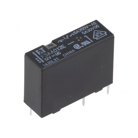 Releu Electromagnetic SPST-NO 12VDC 5A | Electronic-mag.ro | Componente Electronice